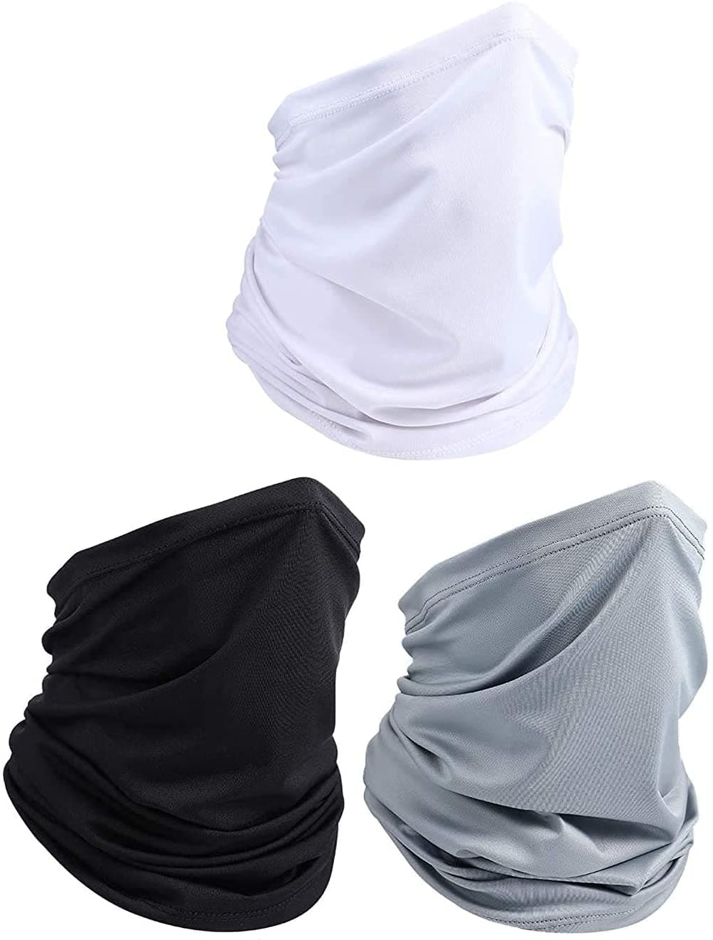 3 PCS Neck Gaiter Fishing Mask Bandana Sun Wind Dust Protection UV Headwear Balaclava Magic Scarf for Men Women Hunting, Cycling, Motorcycling, Running