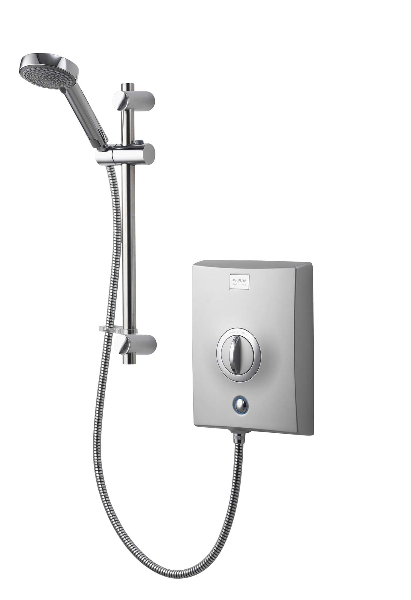 Aqualisa QZE10501 Quartz Electric shower with adjustable head, Chrome, 10.5kW