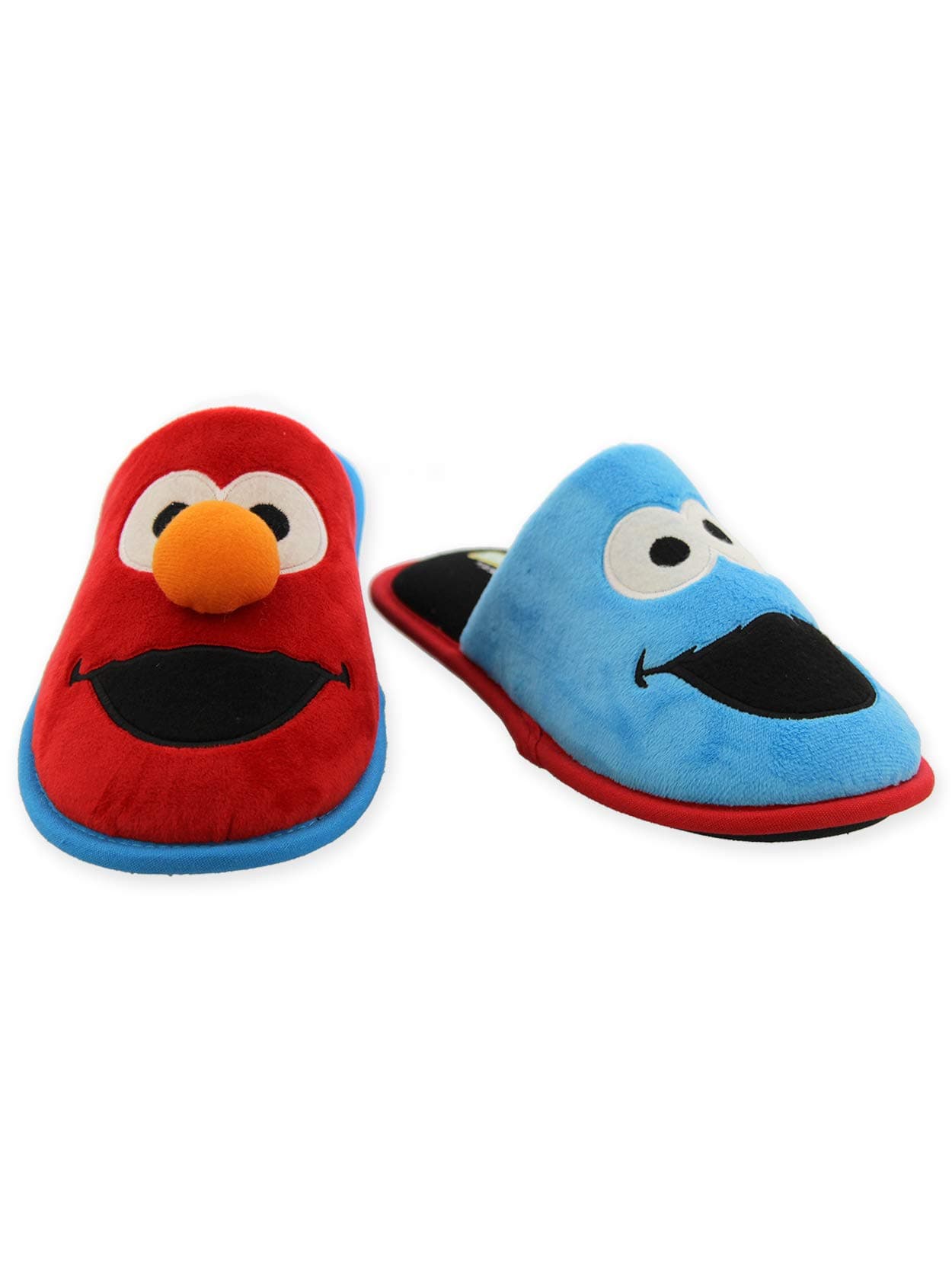 Sesame Street Bert Ernie Mismatched Youth Adult Scuff Slippers
