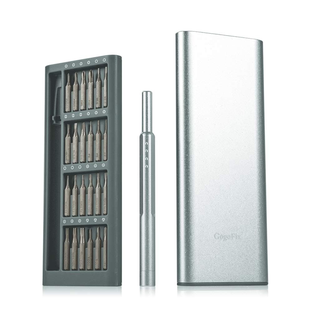 GogoFix Precision 24-in-1 Screwdriver Bits Repair Kit Compatible with MacBook, iPad, iPhone, Xbox, Playstation, Camera. Repairing and Maintenance