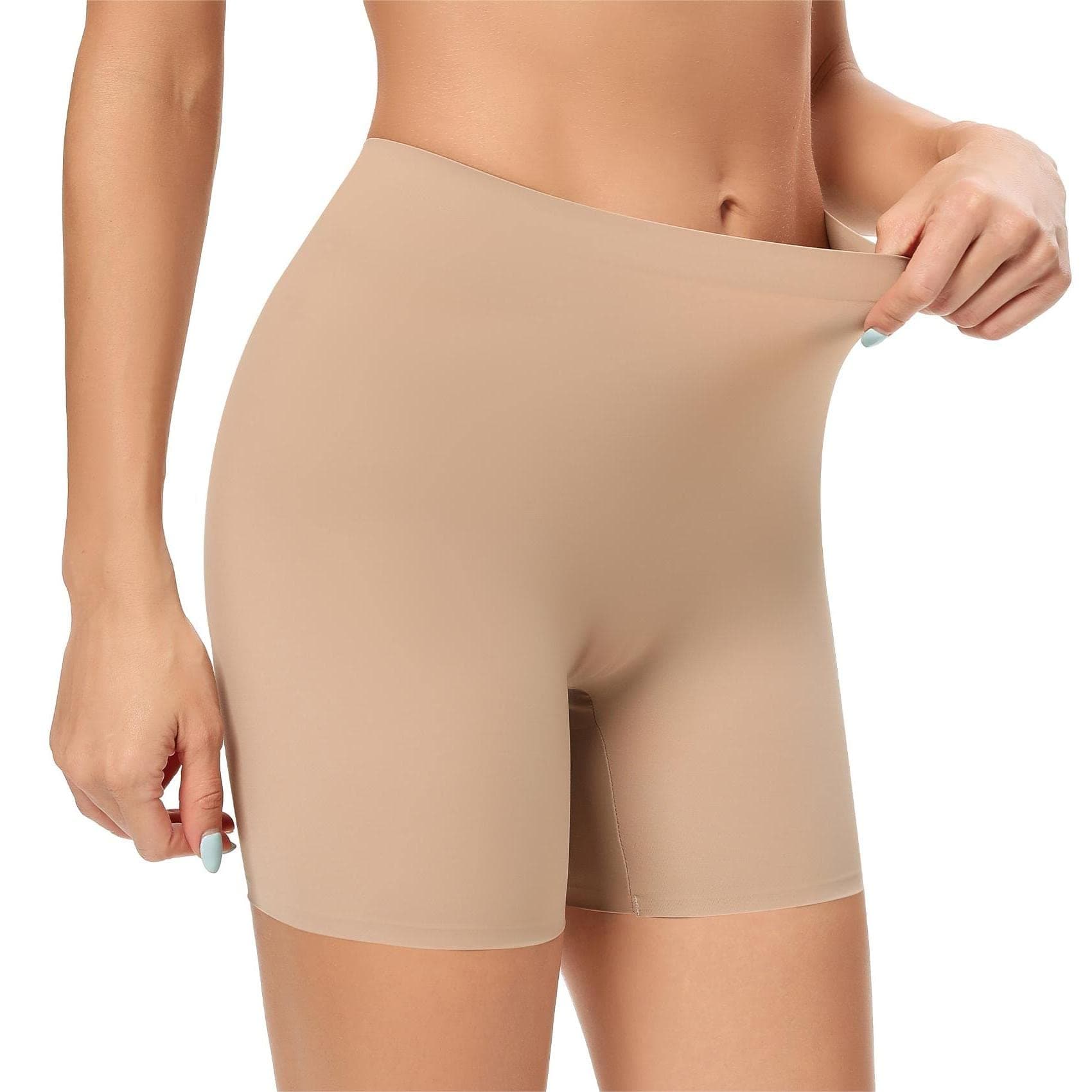 WerenaSeamless Slip Shorts for Women Under Dress Shaping Boyshorts Panties Tummy Control Shapewear