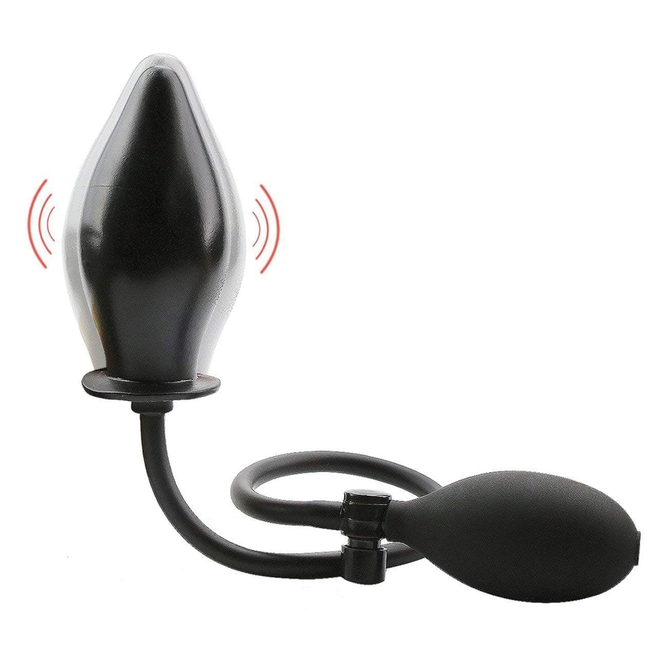 PVC Inflatable Massage Plug, Inflatable Massage Ball For Man and Woman (Black)