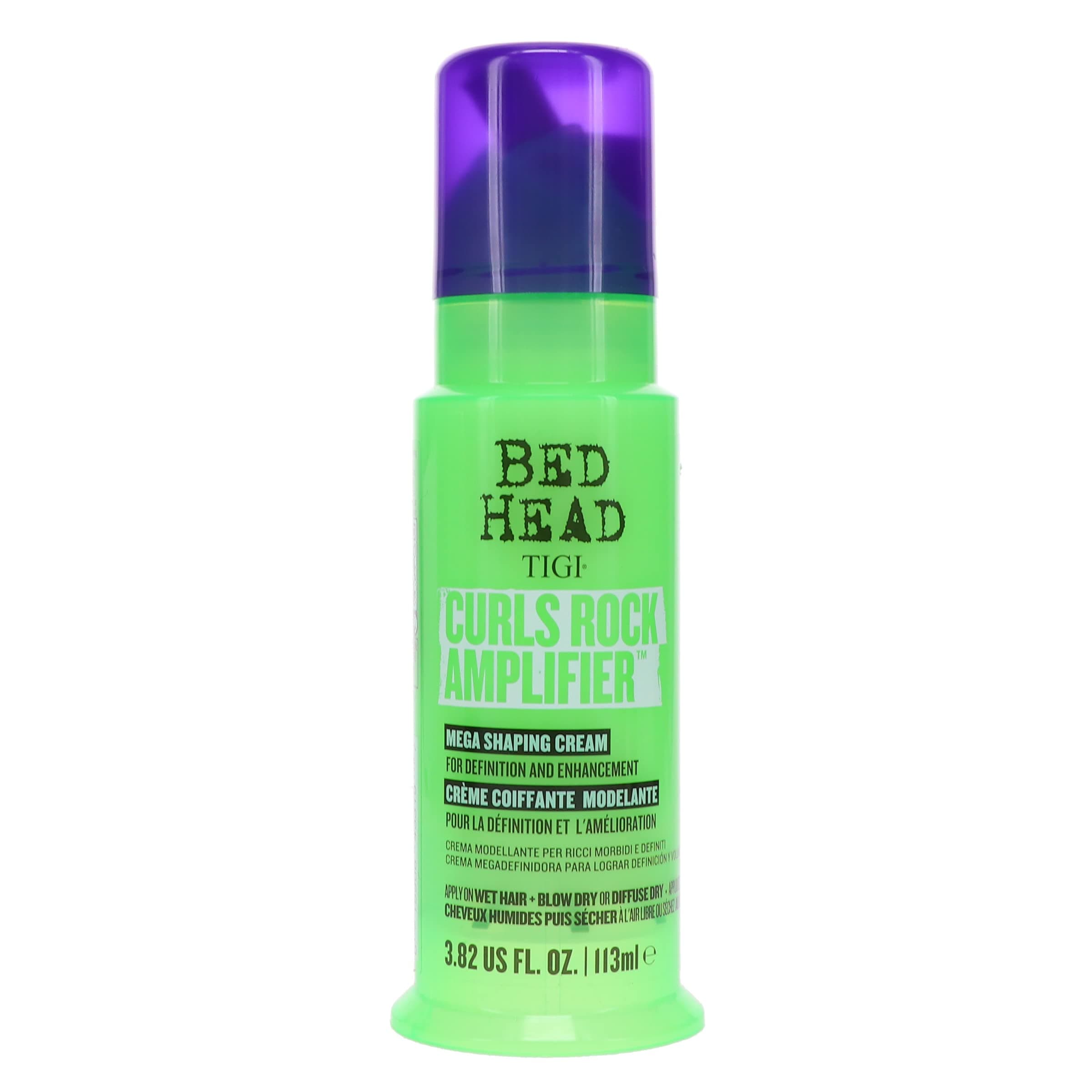 TIGI Bed Head by Curls Rock Amplifier Curly Hair Cream for Defined Curls 3.8 oz (Pack of 2)