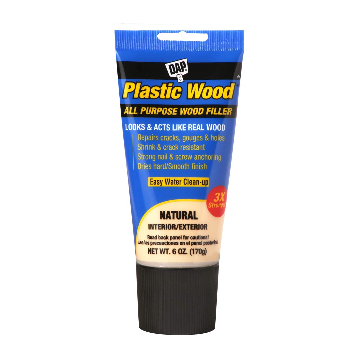 DAP 581 Series 00581 6oz Natural Latex Plastic Wood, 6 Oz