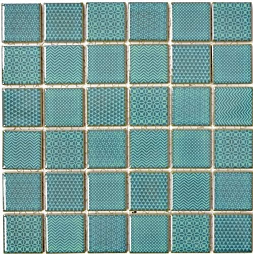 Seladon MOS16-0602_f Mosaic Tiles Green Bathroom Pool Tile Mirror Kitchen Back Wall 10 Mosaic Mats