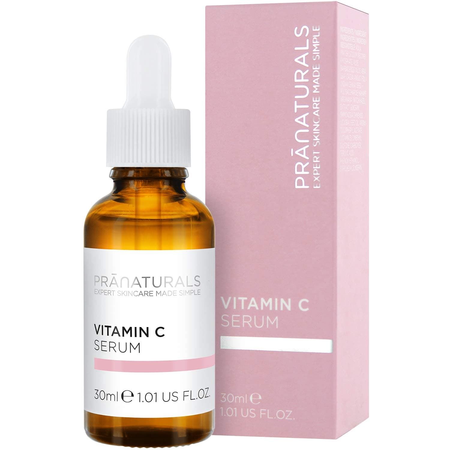 PraNaturals Vitamin C Face Serum 30ml – Skin Care Anti Ageing, Reduces fine lines and wrinkles, Enriched with natural oils and vitamins