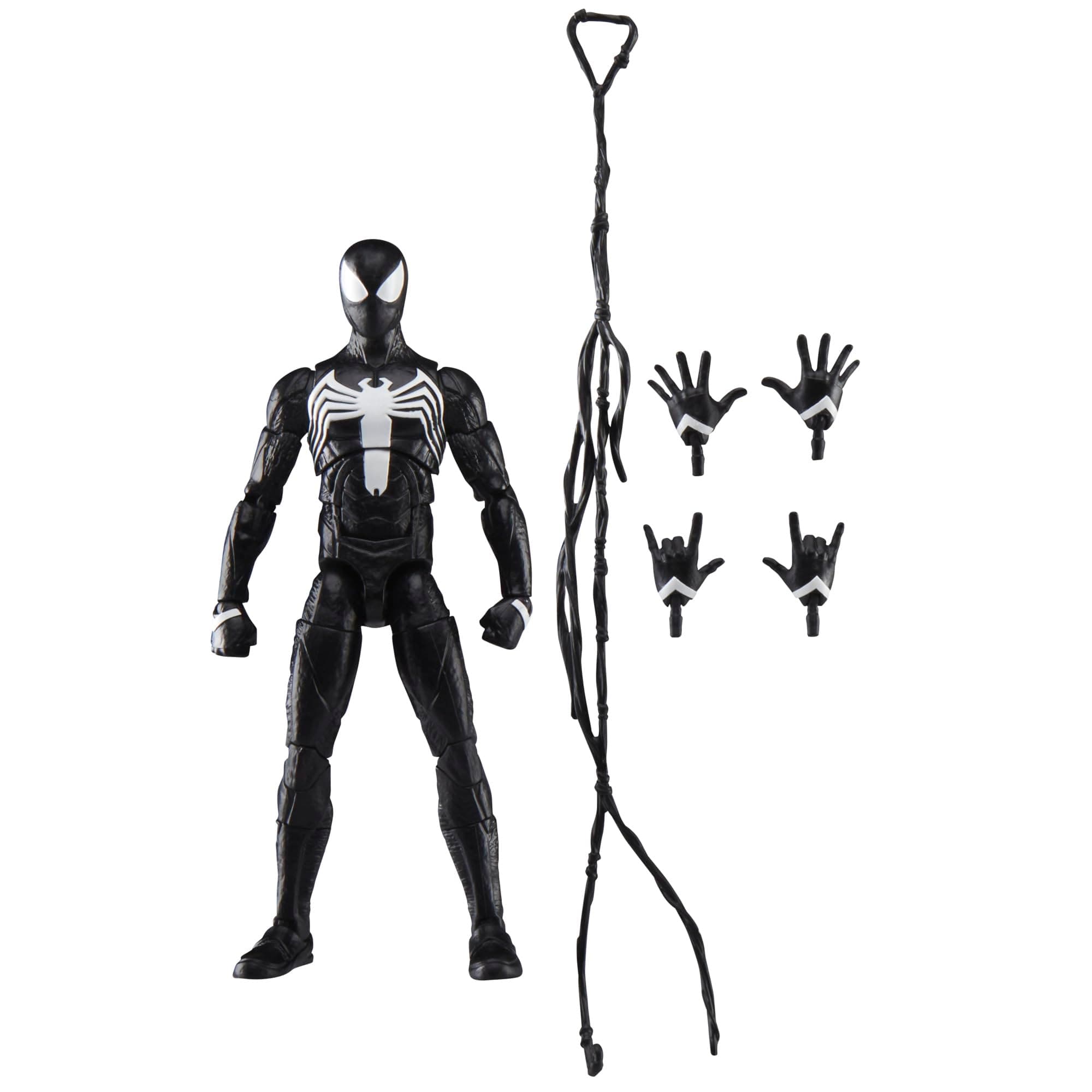 Legends Series Gamerverse Peter Parker Black Suit, Spider-Man 2 Video Game-Inspired Collectible 6 Inch Action Figure