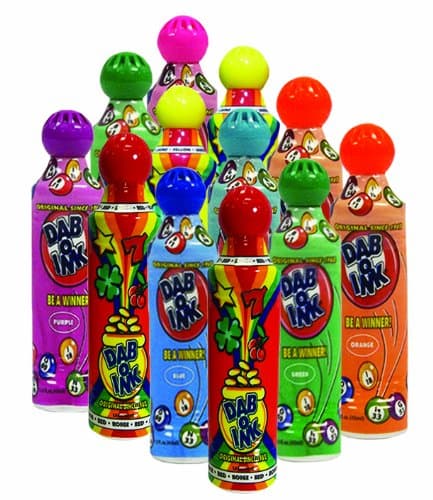 Dab-O-Ink One Dozen 1.5oz Mini Tip Assorted Bingo Dauber