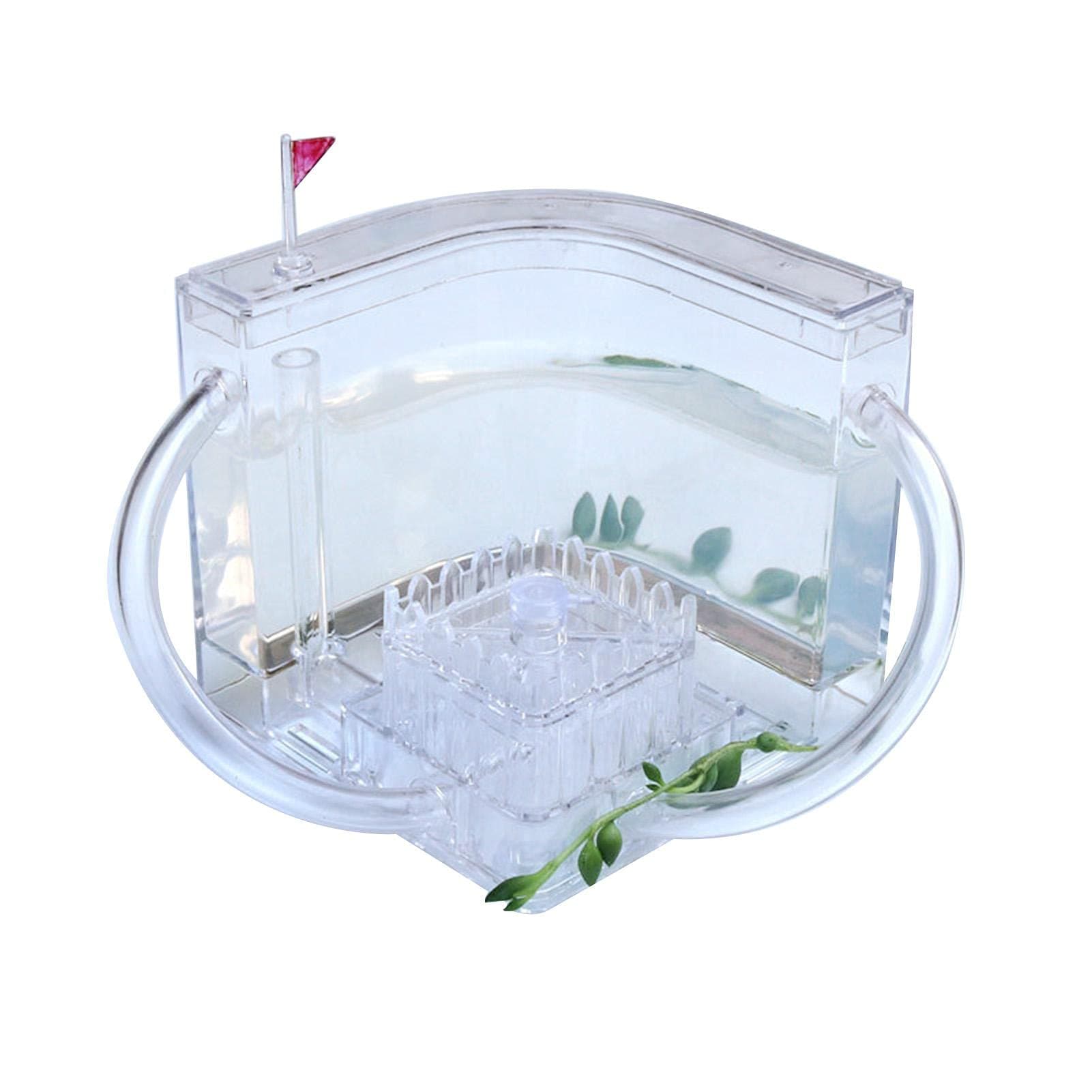 Ant Farm Castle Translucent Gel Ant Breeding Set with Connecting Tubes, Nest Observation Kit, Insect Ecology Box in 3D Maze, Educational & Learning Science Kit Toy for Kids & Adults