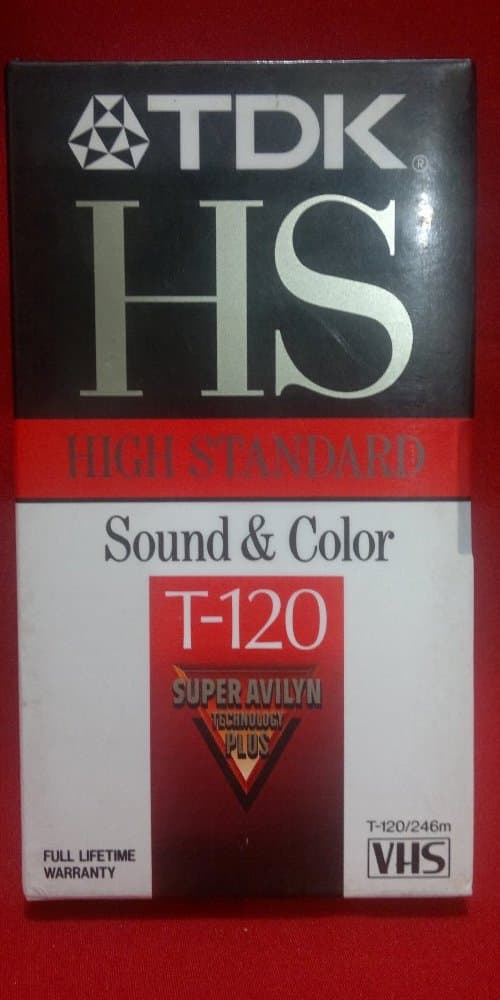 TDK High Standard T-120 VHS Tape 4 Pack