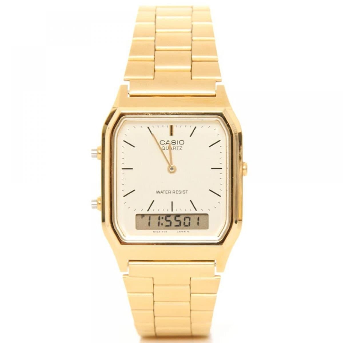 Men's Watch - Gold Dial Gold Band,AQ-230GA-9DMQ