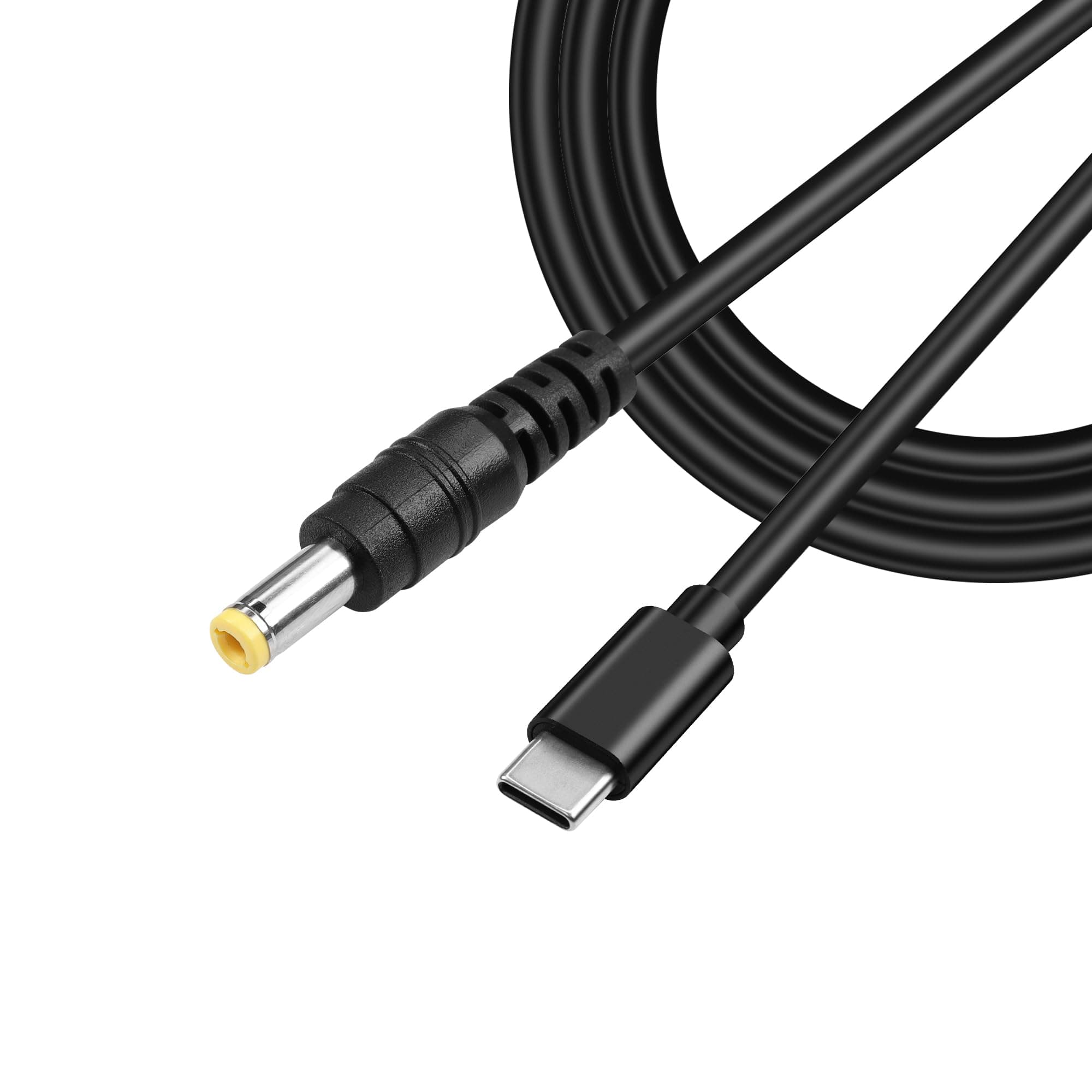 – GINTOOYUN USB Type-C to DC 12V Power Charge Cable，USB-C Male Input to DC5.5x2.5mm Male Power Plug Charge Cable, for Router, CCTV,etc(4.9FT)(12V)