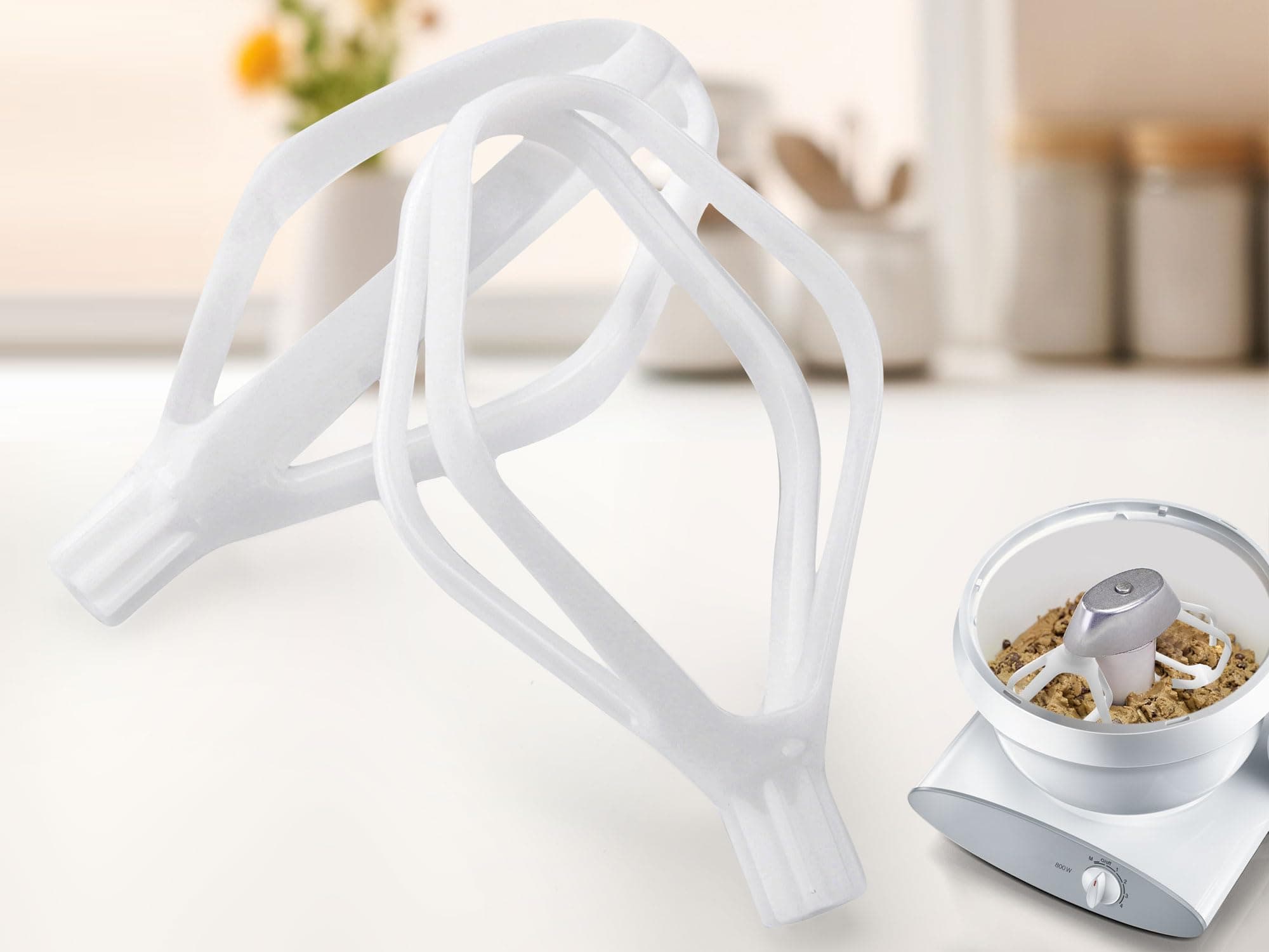 Cake Paddle for Bosch Universal Plus Mixers & Nu-trimill Artiste Mixers, Ldeal for Cakes, Quick Breads, Muffins, and Pancakes