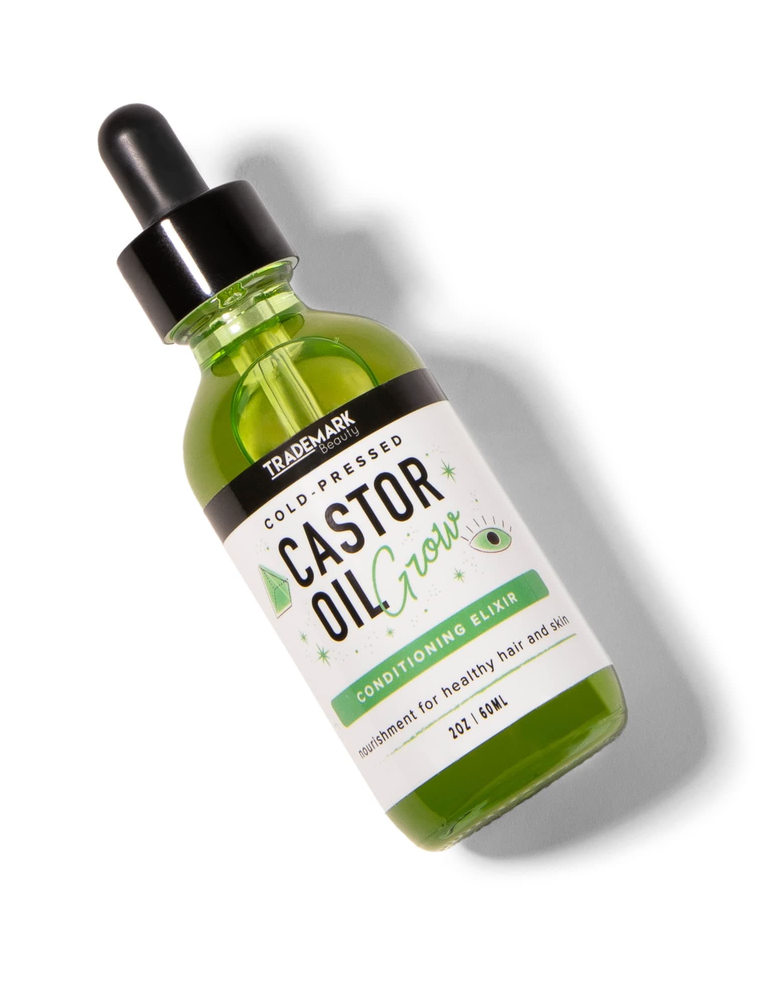 Castor Oil - Daily Elixir For Hair Growth and Natural Skin Care, 100% Pure Natural Cold Pressed Castor Oil - 2 oz (60 ml)