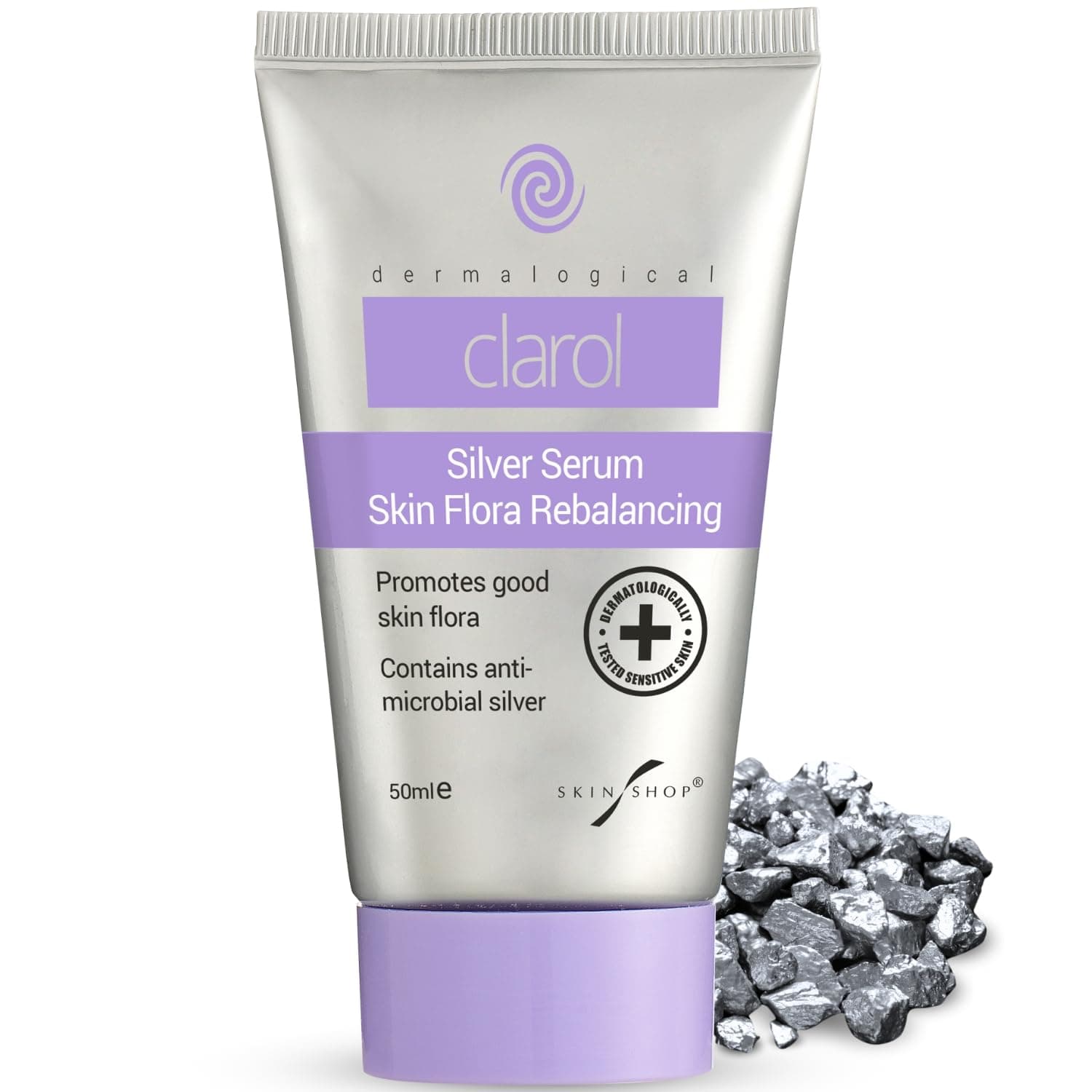 CLAROL Silver Serum 50ml – The First 'Smart' Anti-Bacterial Solution for Acne, Oily Skin, Redness, Scars, and Sensitive Skin