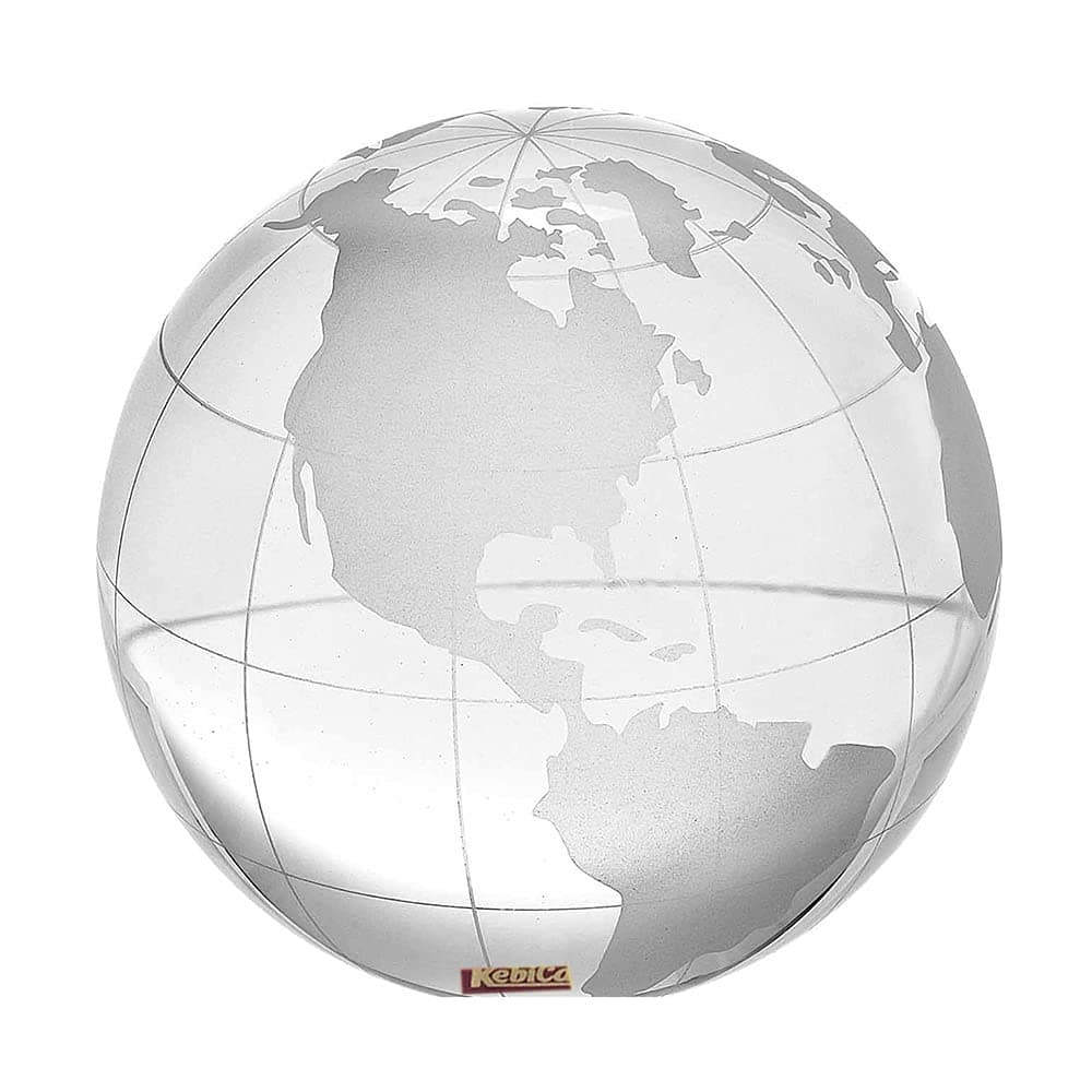 Kebica Globe Shaped Crystal Glass Paper Weight (2 Inch)