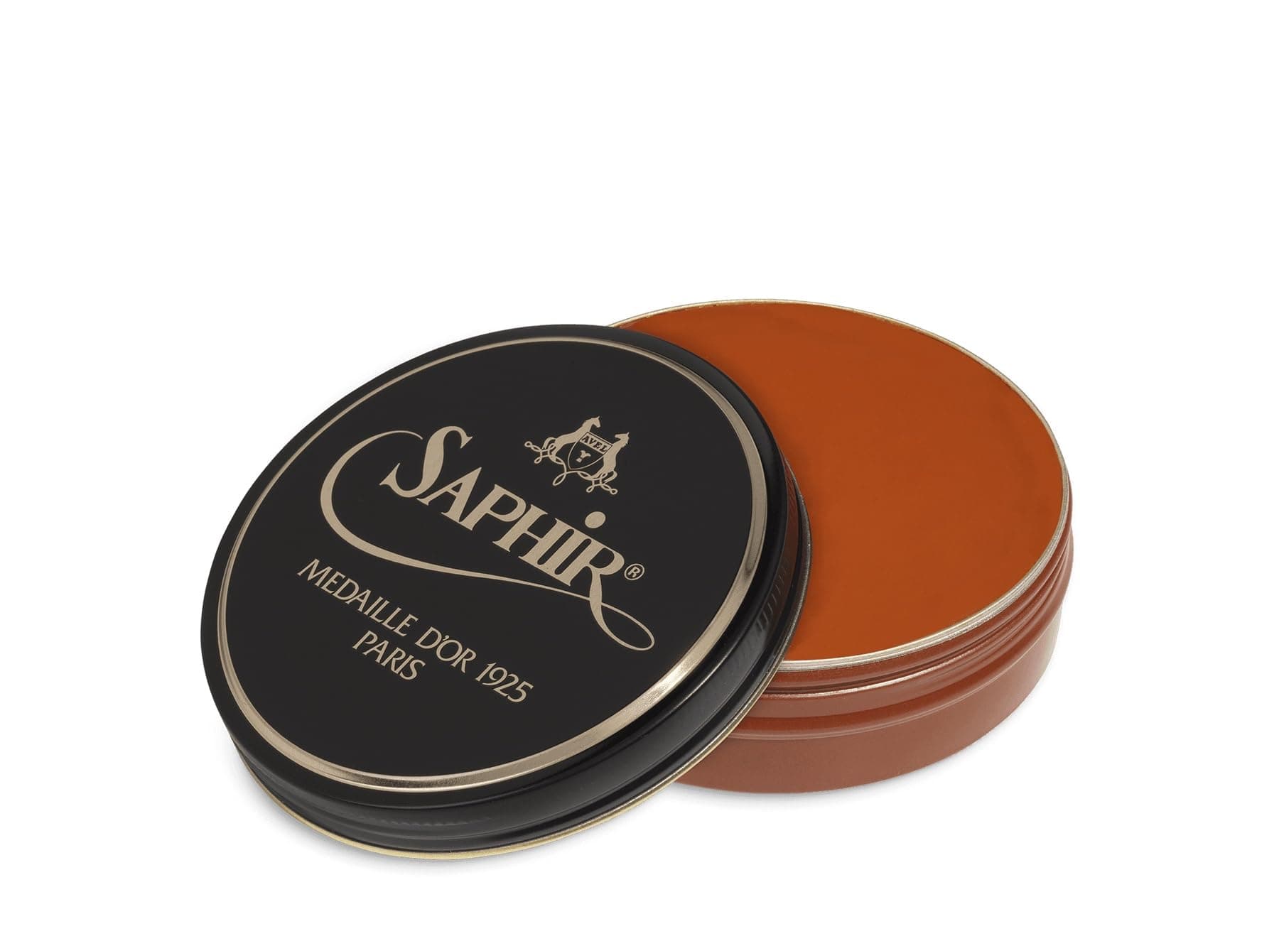 NOIR Medaille d’Or Pate De Luxe - Natural Wax Shoe Polish for Leather Shining, Cognac, 50ml