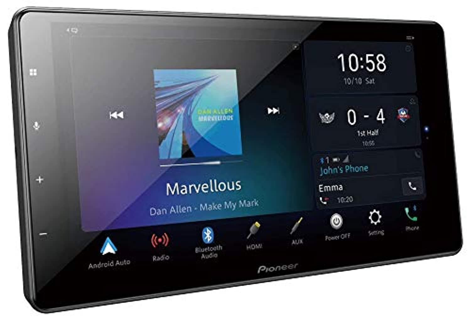 DMH-ZF9350BT 9" Floating Hi-Res Audio AV Receiver with Wireless Apple CarPlay and Android Auto