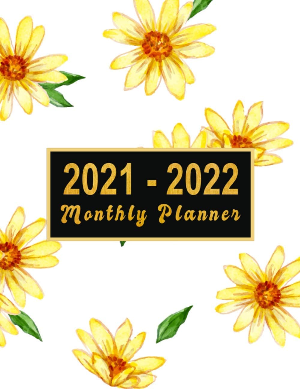 2021-2022 Monthly Planner: large see it bigger 2-year plan | Schedule Organizer - Agenda Plans For The Next Two Years, 24 Months Calendar with ... 2021 to Dec 2022 ) Flower Design for women