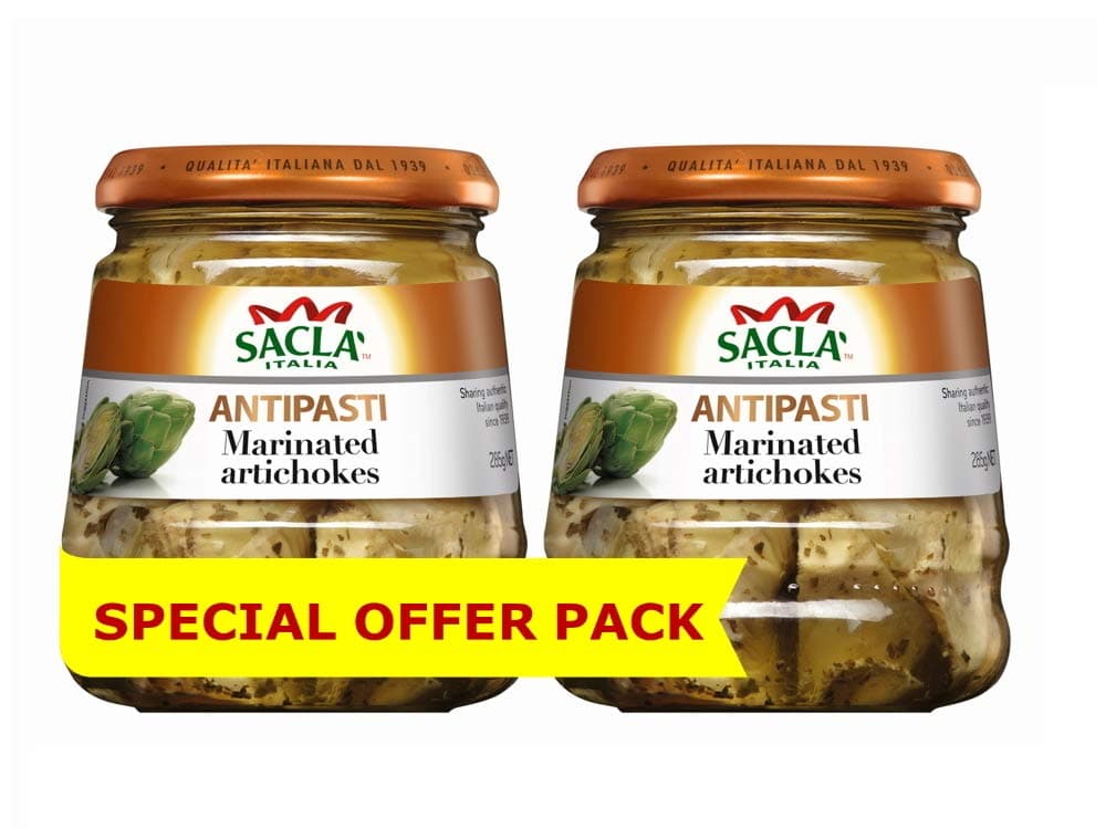 Sacla Italian Antipasti Artichokes 285 gms (Pack of 2)