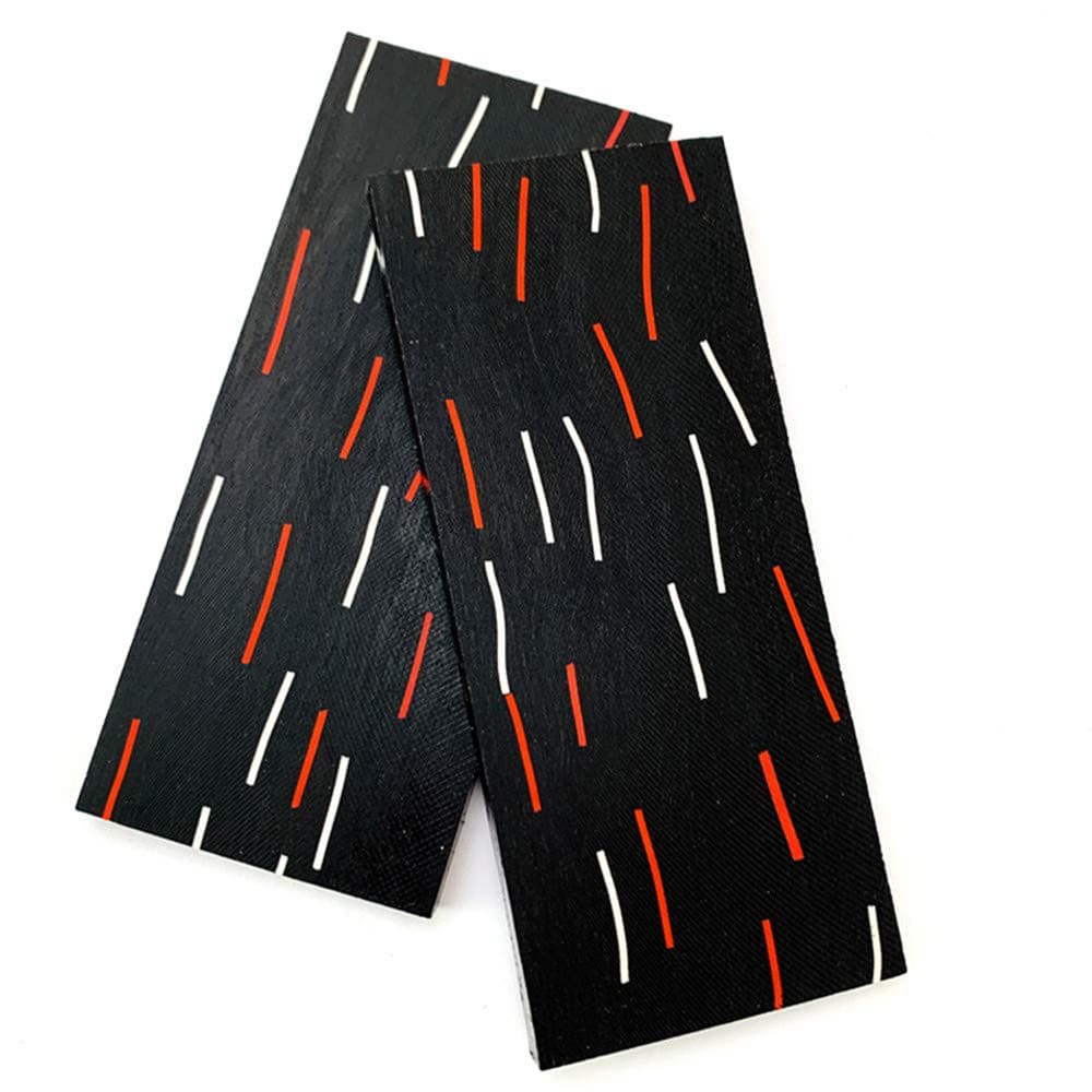 Aibote 2pc G10 Glass Fiber Damascus Pattern Knife Handle Material Scales Slabs Knives Custom DIY Tool for Knife Making Blanks Blades