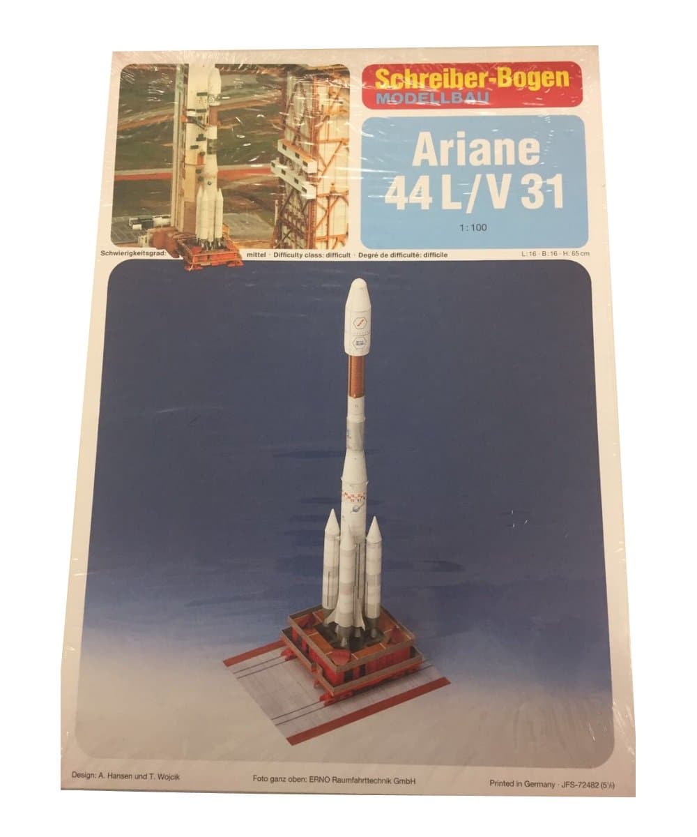 Aue Verlag Schreiber-Bogen Cardboard Model Ariane 44 L/V 31