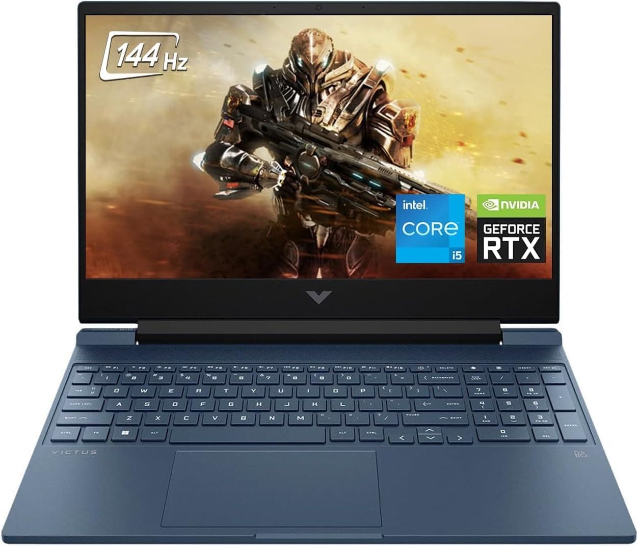 HP (Upgraded) - Victus 15.6" Full HD 144Hz Gaming Laptop - Intel 12th Gen Core i5-12450H - 16GB Memory - NVIDIA GeForce RTX 3050-1TB SSD - Backlit Keyboard - Windows 11 - Blue Performance