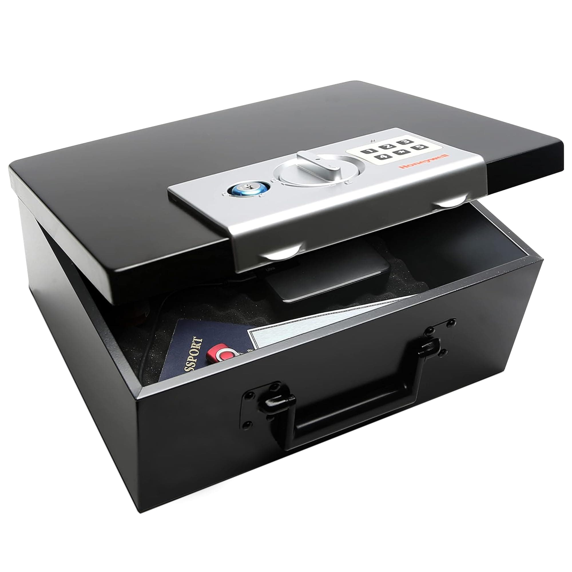 Honeywell 6108 Fire Resistant Digital Steel Security Box 7 litres