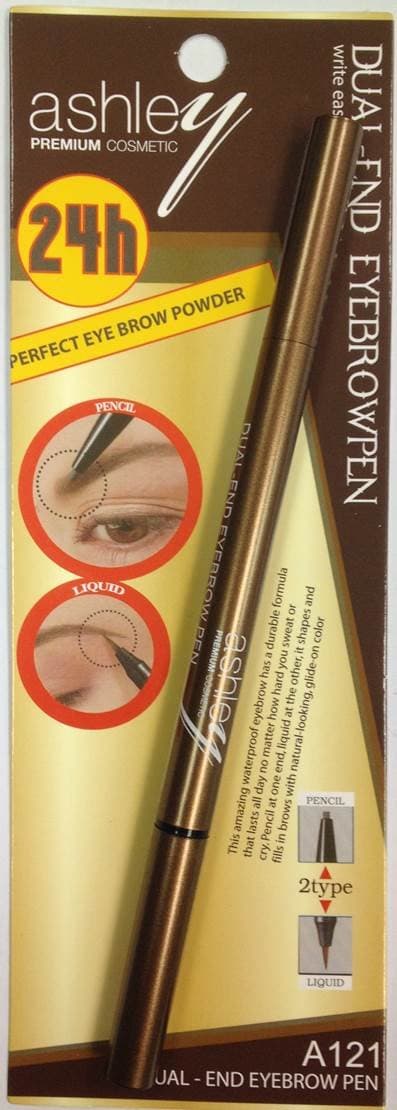 Ashley 24h Perfect Eyebrow Dual-end Eyebrow Pen -Deep Brown