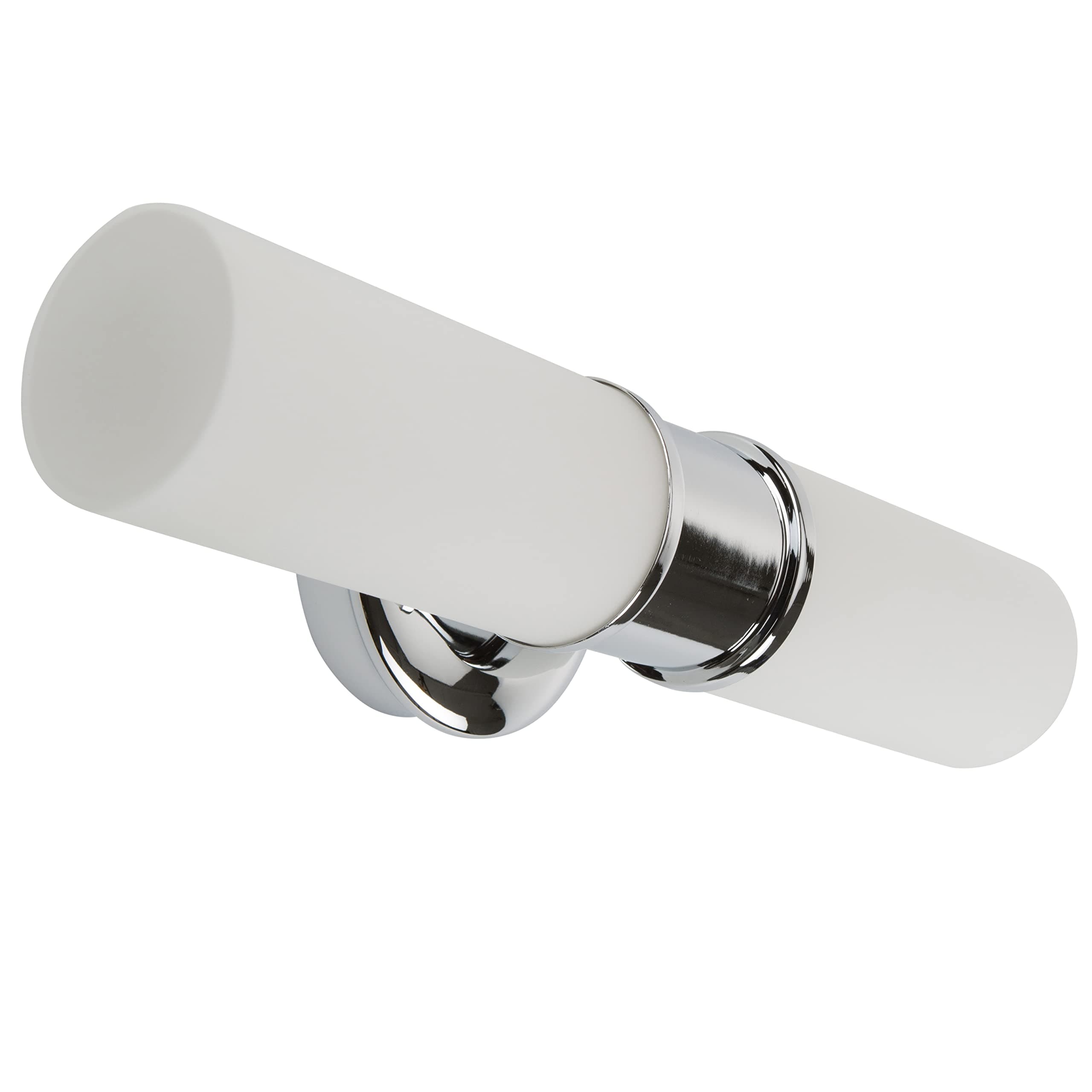 Smartwares 3000.053 Borgia Bathroom Light– 2x SES/E14 – Brushed steel – Glass