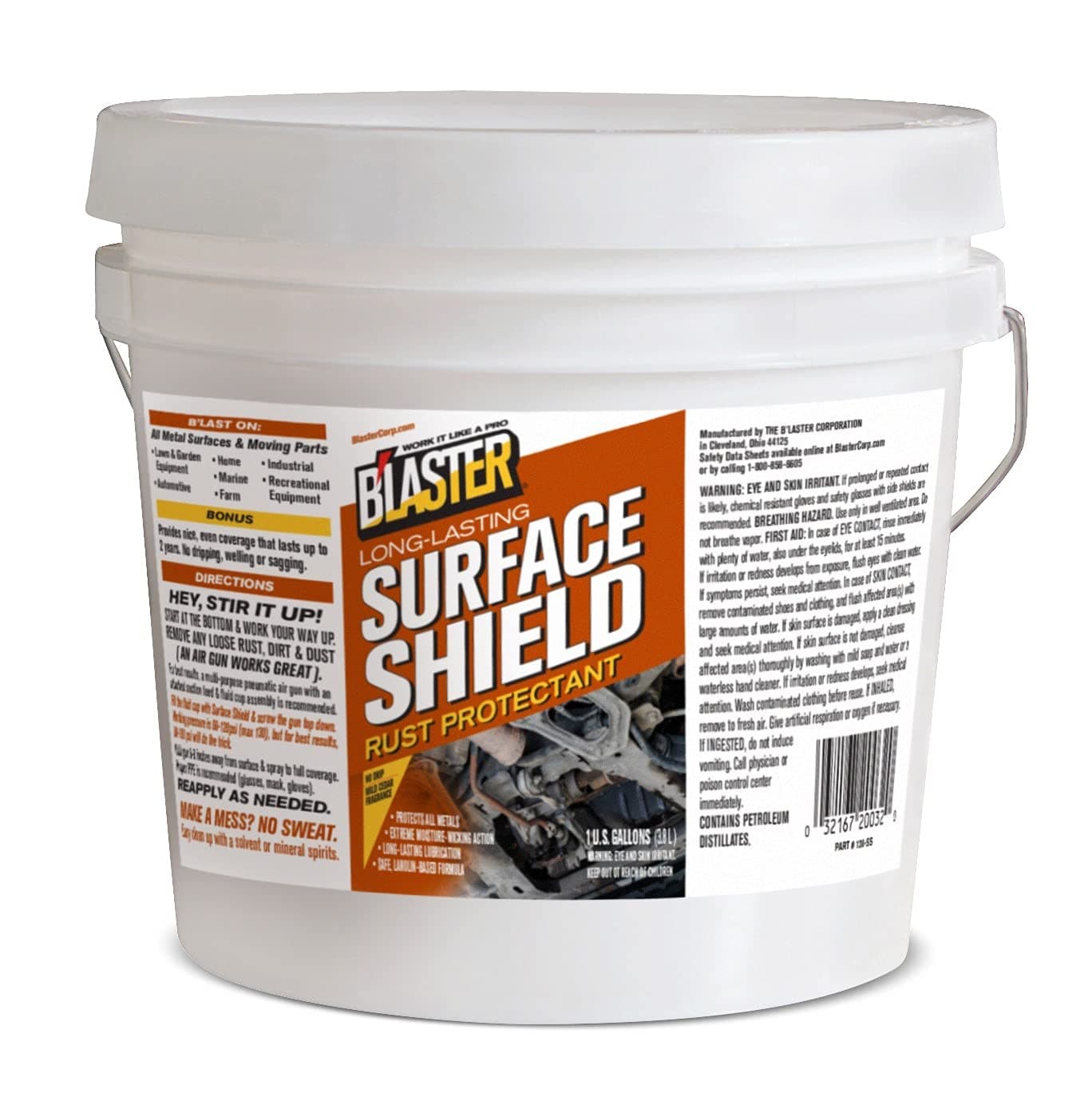 B'Laster Surface Shield Full Corrosion Protection for Long Lasting Automotive Primer Applications, 1 Gallon Pail