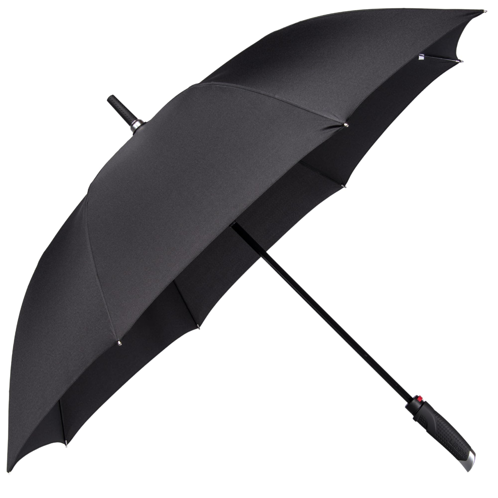 New Yorker FX1 Windproof Golf Umbrella Large Black Automatic Umbrella for 2 People Sturdy and Wind-Resistant, Fast-Drying Canopy, Premium Canopy Construction for Rain and Wind (Large, 54 Inch)