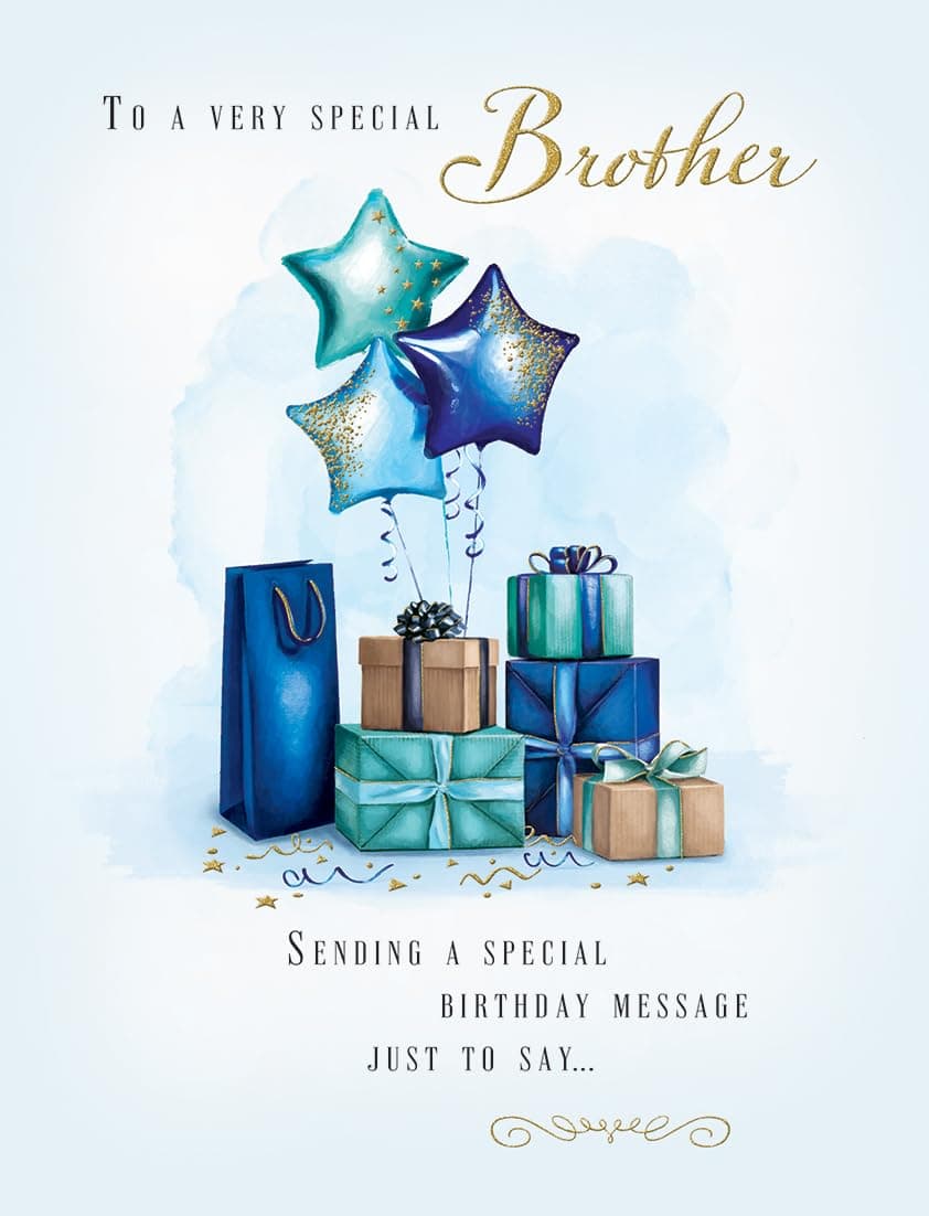 Piccadilly Greetings Birthday Card Special Brother - 8 x 6 inches
