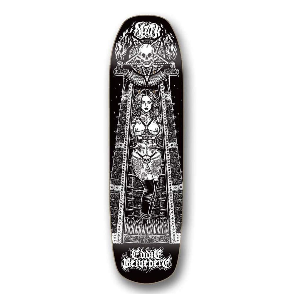 Death Skateboards Eddie Belvedere Maiden Skateboard Deck Pool Shape 9"