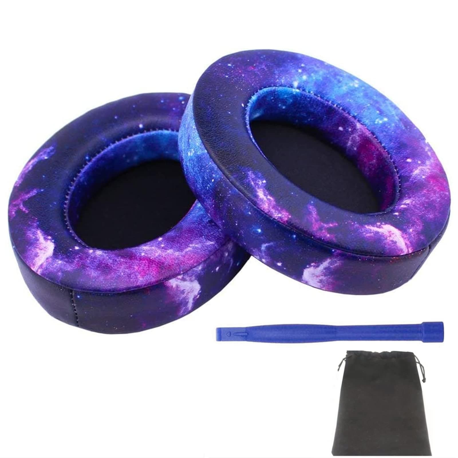 Studio3.0 Replacement EarPads Ear Covers for Beats Studio 2.0 Wired & Wireless Studio 3 Over-ear Headphones- Added a Stick and a Storage Bag(Galaxy)