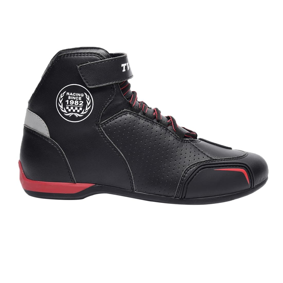 Racing Ankle Length Riding Boots for Men:Waterproof Riding Shoes with Reflective Panels