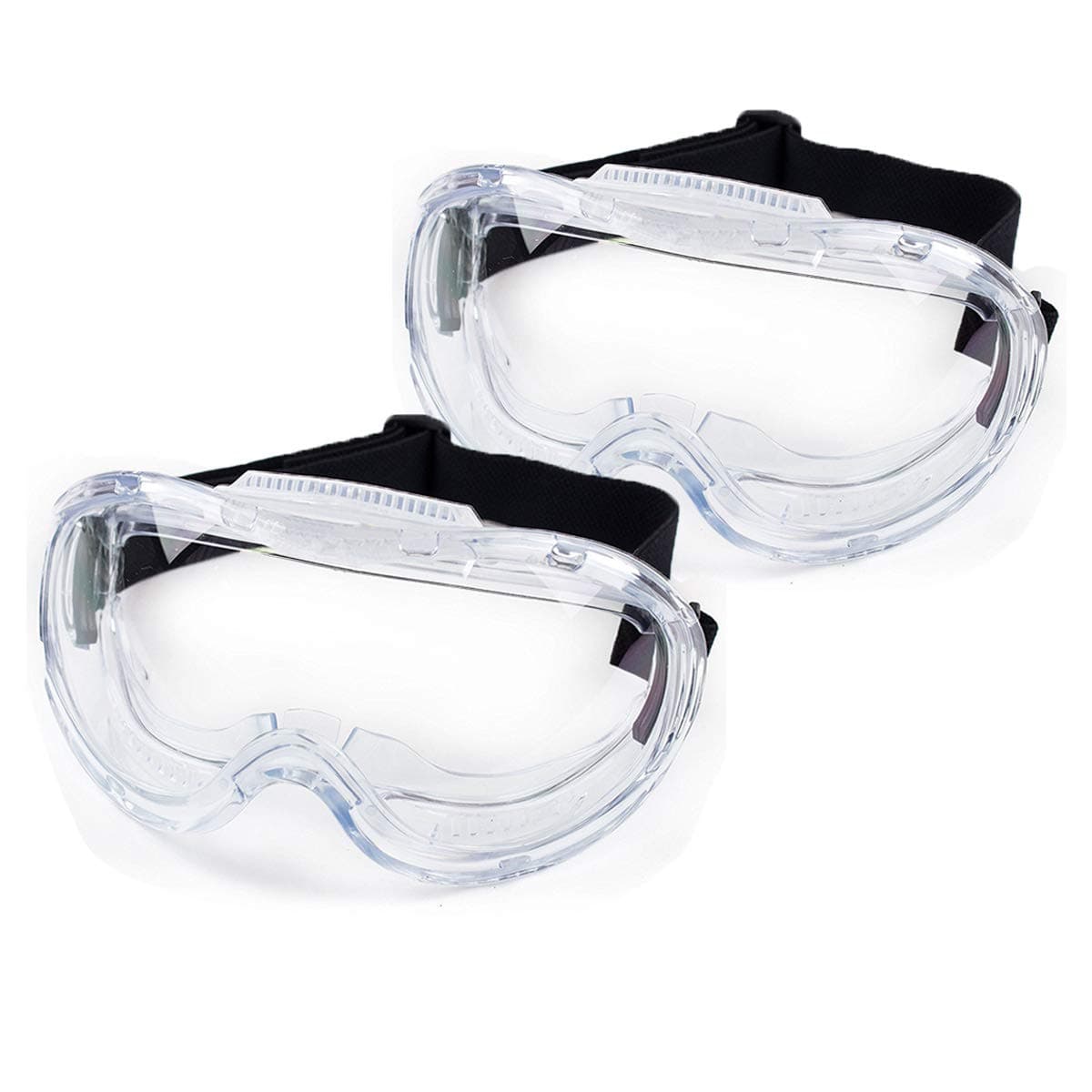 Safety Goggles 2 pack, Protective Chemical Splash Safety Glasses with Cystal Clear and high Impact Resistance Design, Perfect Eye Protection for Lab, Chemical, and Workplace Safety.