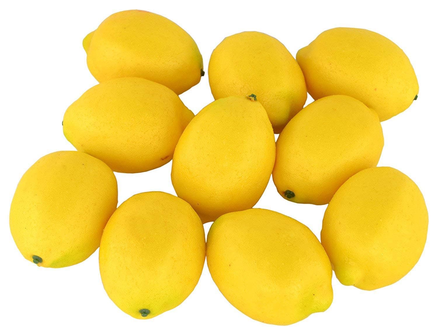 Fake Fruit Home House Kitchen Party Decoration Artificial Lifelike Simulation Yellow Lemon 10pcs Set