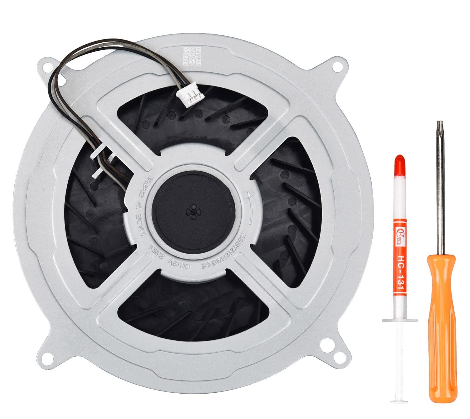 New PS5 CPU Cooling Fan, Internal Cooler Fan Replacement for Sony PlayStation 5 PS5 Series 12V 2.15A 23 Blades