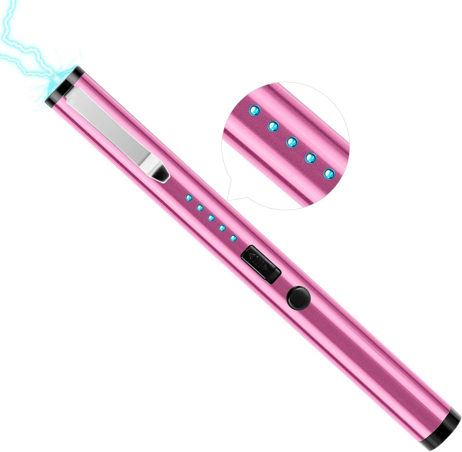 Mini Stun Gun Pen - Safety Protection & USB Rechargeable With Flashlight for Outdoor Safety Electric Shock