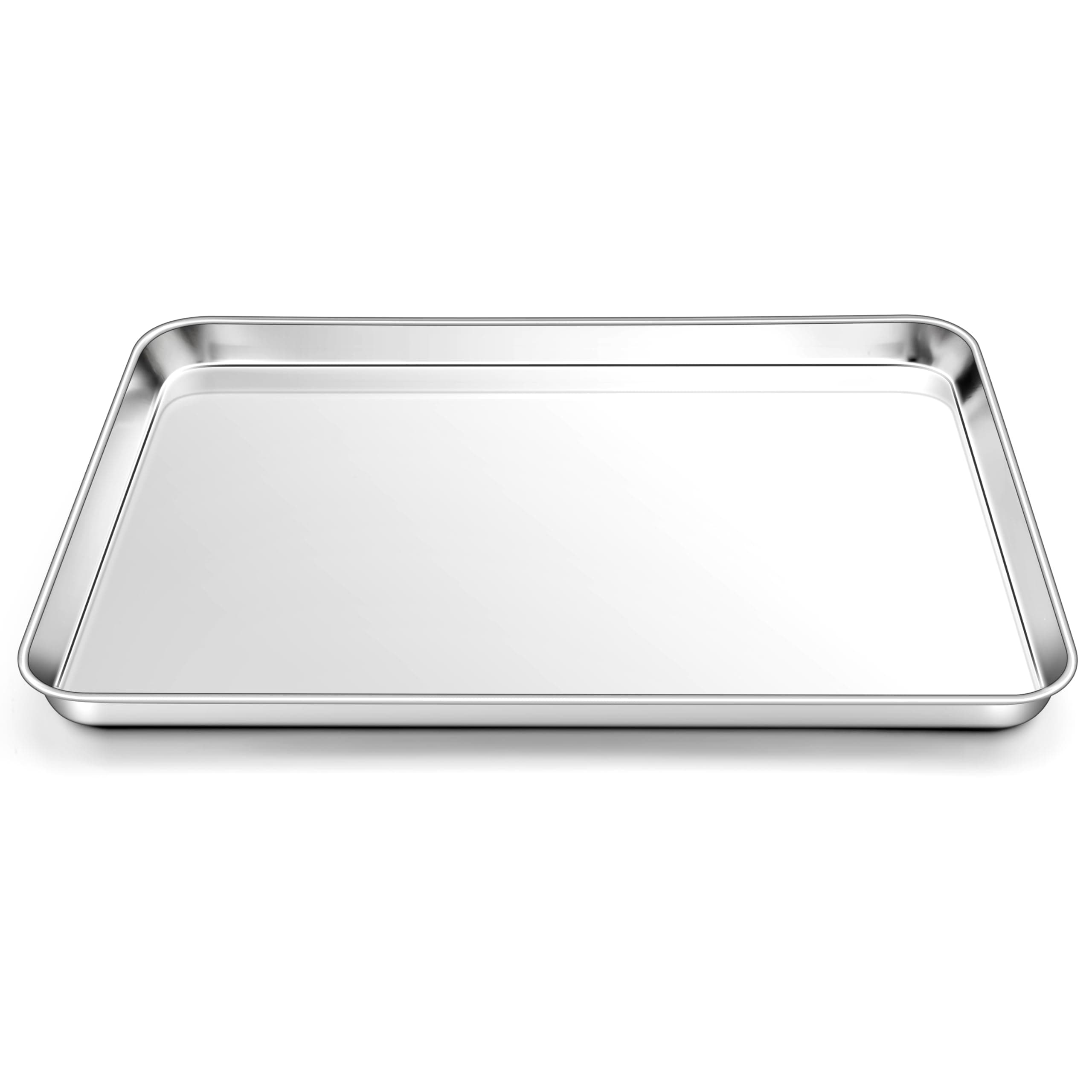 Homikit 1 Pack Baking Sheet, 18 x 13 Inches Stainless Steel Large Cookie Pan, Heavy Duty Metal Half Sheet Tray for Oven Baking Roasting Cooking, Rustproof & Nonstick, Dishwasher Safe