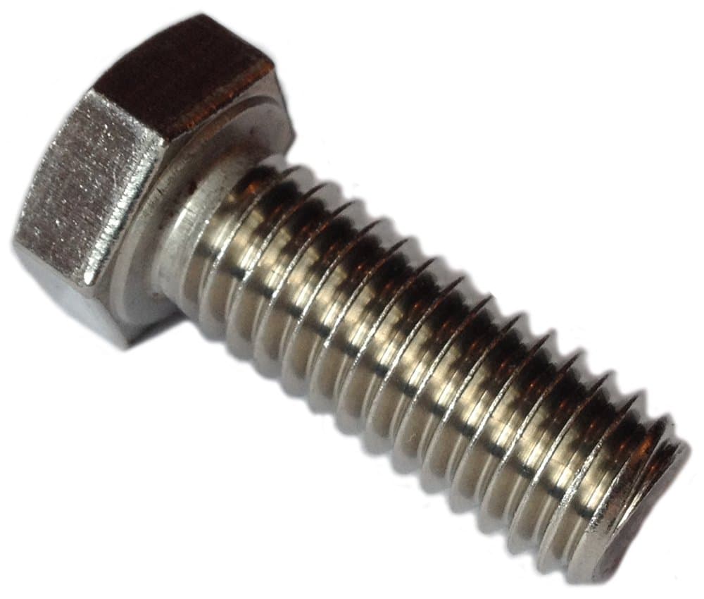 Type 316 Stainless Steel Hex Head Bolts - Size 1/4-20 x 1/2" (pack of 25pcs) Marine Bolt Supply