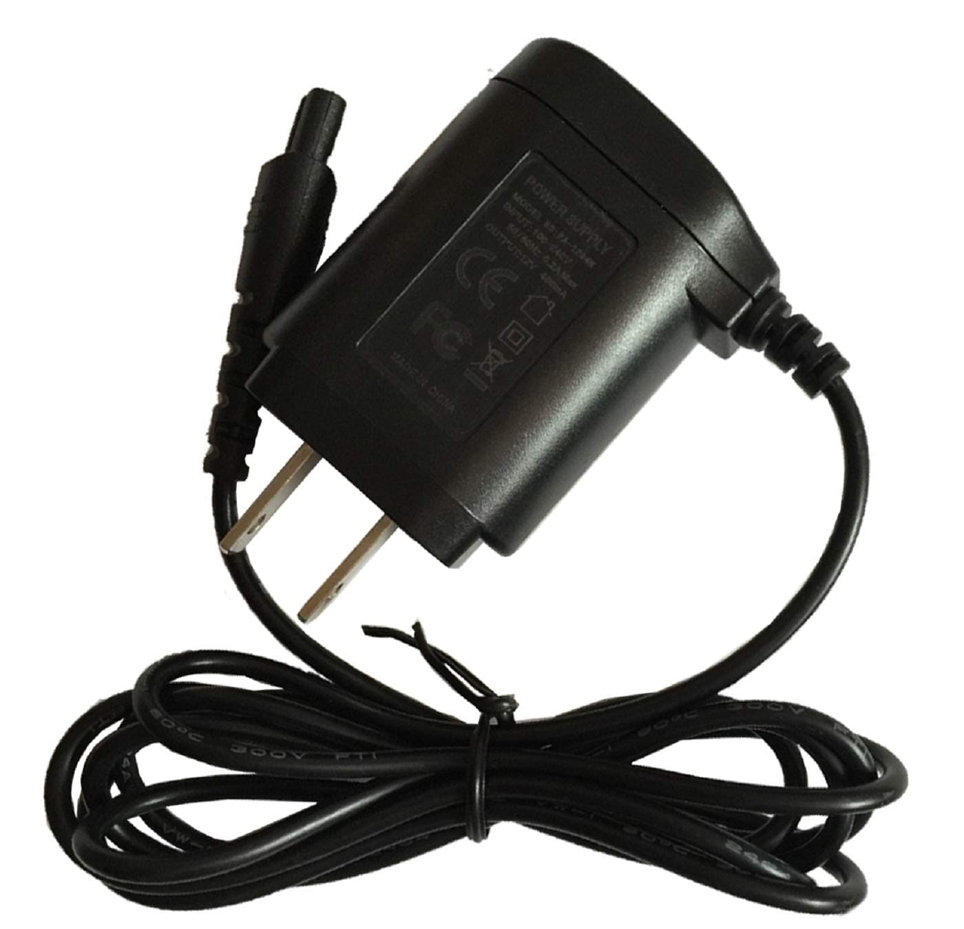 UpBright 2-Prong Adapter Compatible with Remington MicroScreen 3 TCT MS3 2000 3000 MS2 290 MS2-390 PF-400 MS3C PA-400 R-9290 R-800 R-650 HGX-1 F-710 PF400 PA400 PA600 PA-650 Shaver Charger