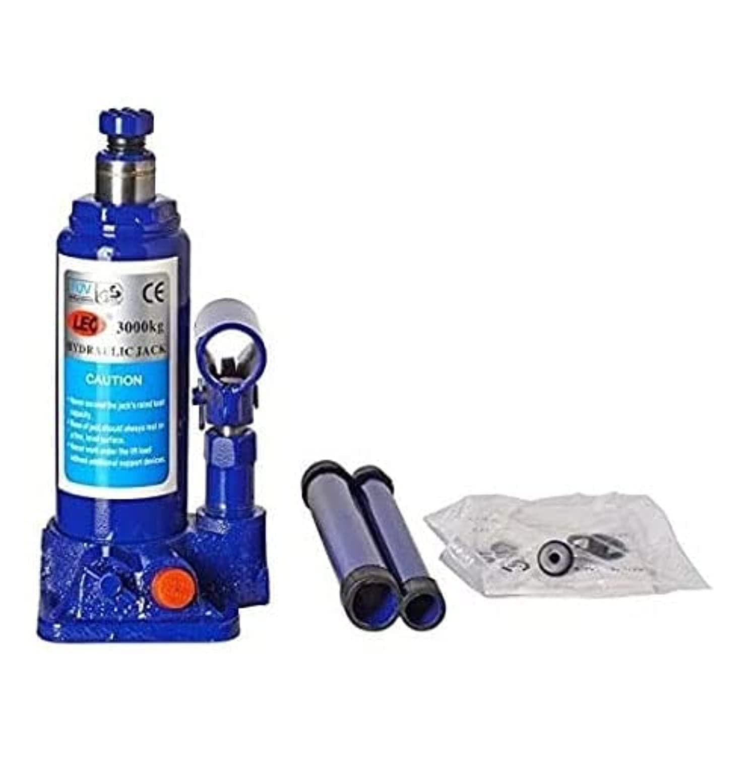 Woschmann - Car Jack Hydraulic Bottle Jack with Safety Valve Blue Car Jack - 3 Ton Capacity(Check Your Car Name in Last Image)