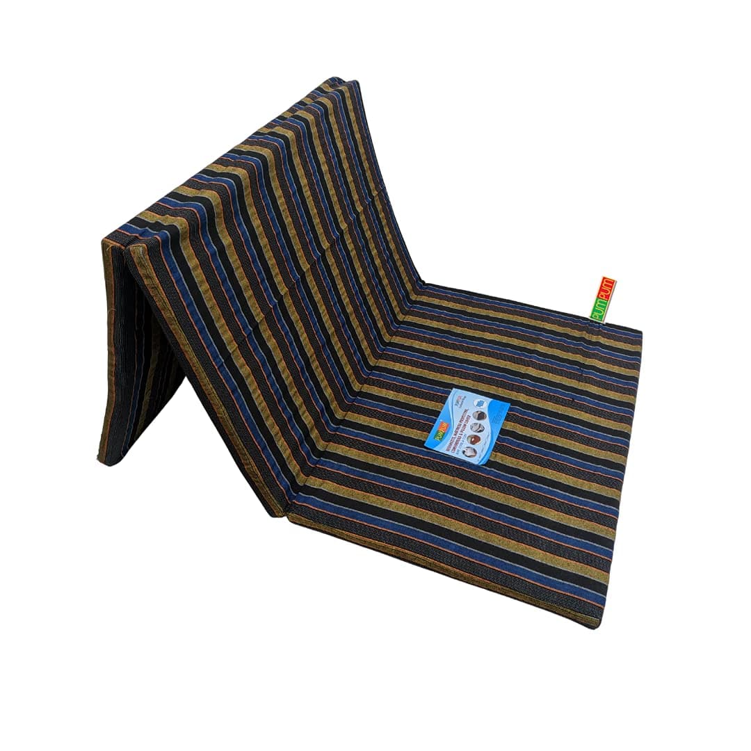 PUM PUM Folding 1.5-Inch Extra Firm Single Size 3 Fold EPE Mattress (72x36 Inch)