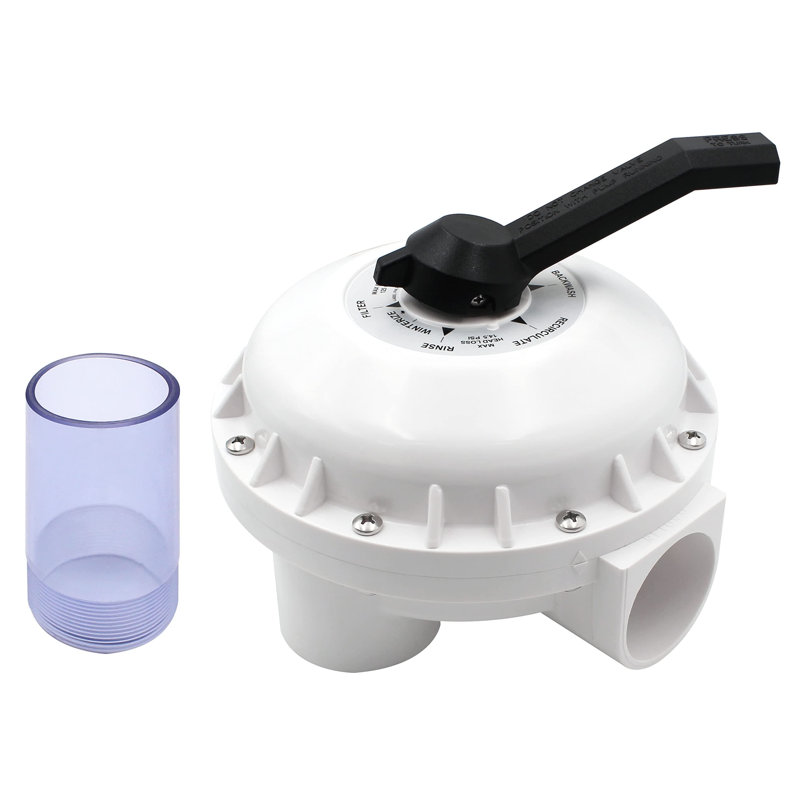 261049 2-Inch Backwash Valve Replacement for Pentair 261049 HiFlow Valve,Compatible with Pentair FNS Plus and Quad Pool and FNSP24, FNSP36, FNSP48, FNSP60, QUAD60, QUAD80, QUAD100 Spa D.E. Filter.