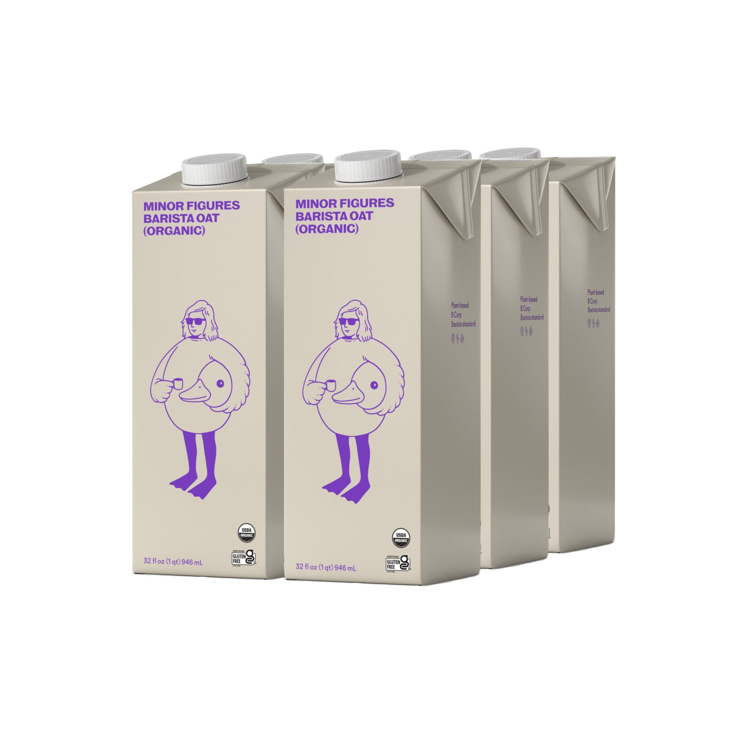Barista Oat Milk Organic Plant Based Beverage • Vegan • Non-GMO • Certified Gluten Free, 32 fl oz ℮ 1 qt ℮ 946 ml, 6 Pack شخصيات صغيرة باريستا حليب الشوفان مشروب عضوي نباتي
