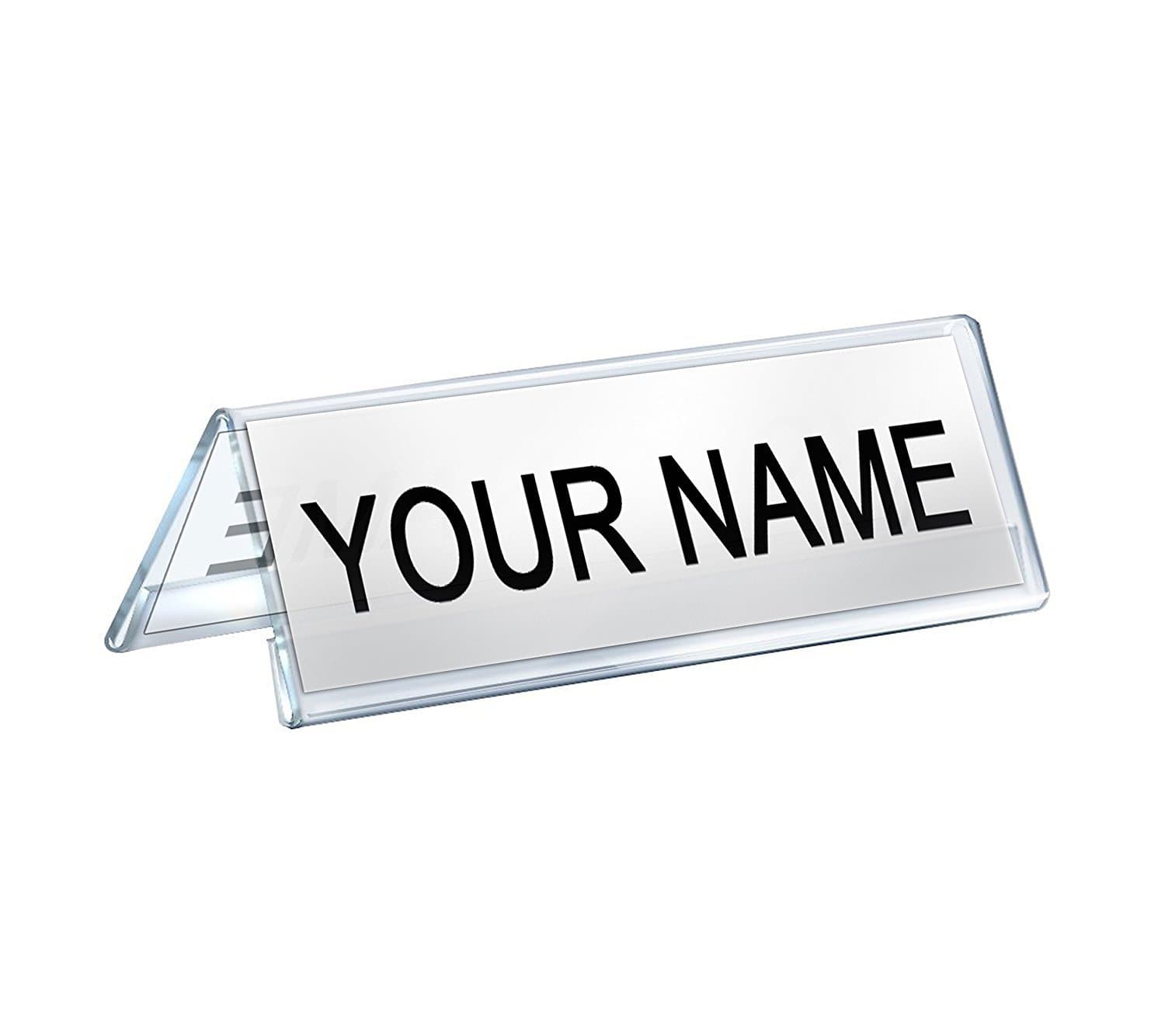 Acrylic Name Plate Table & Desk Name Plate for Office (8 Inches)