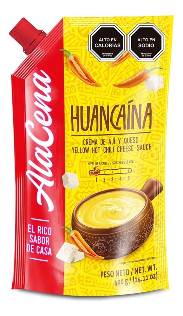 AlaCena Crema Huancaina Receta Casera Huancaina Sauce 400 Gr.