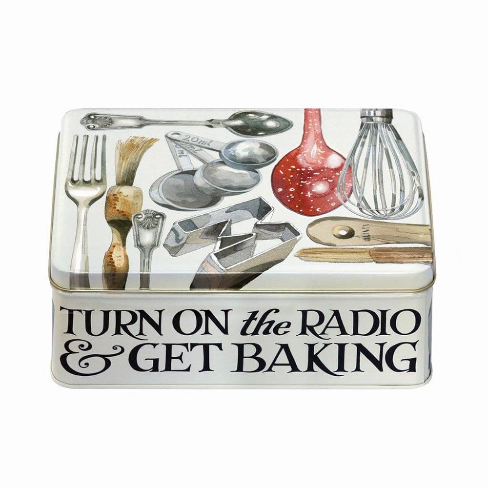 Emma Bridgewater Making & Baking Deep Rectangular Tin 195 x 154 x 75mm, Cream